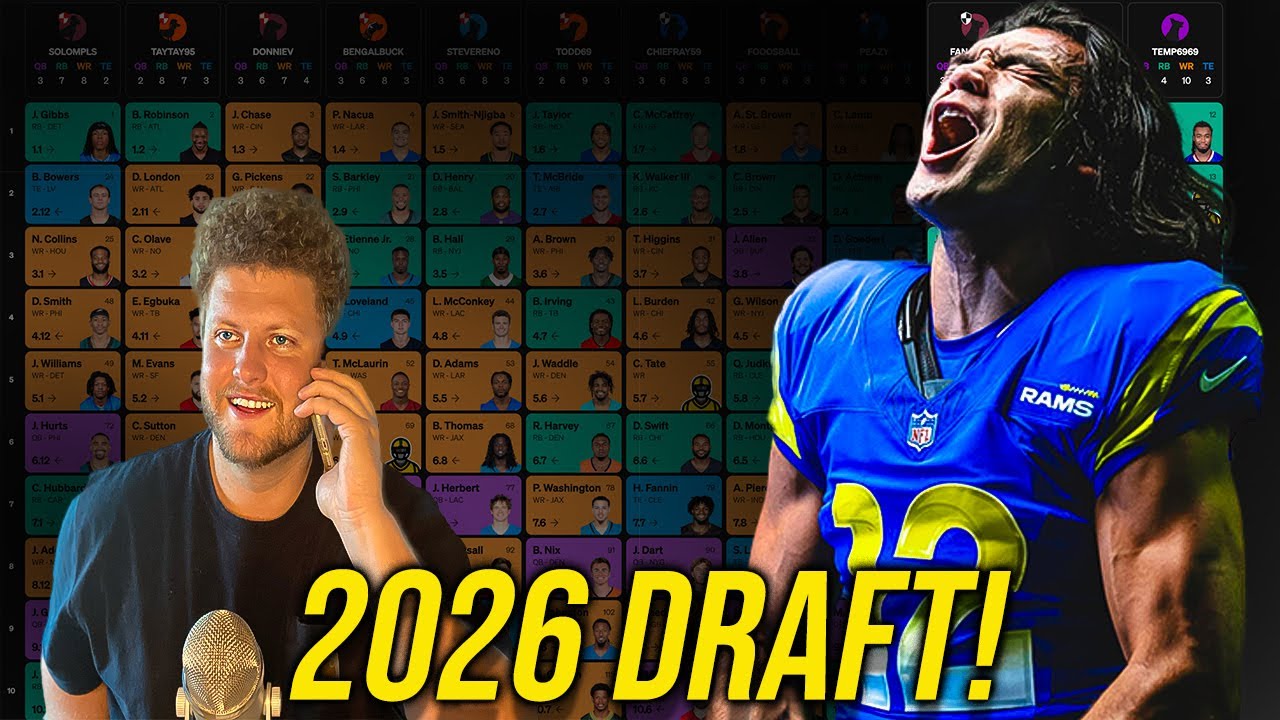 A 2026 Fantasy Football Mock Draft