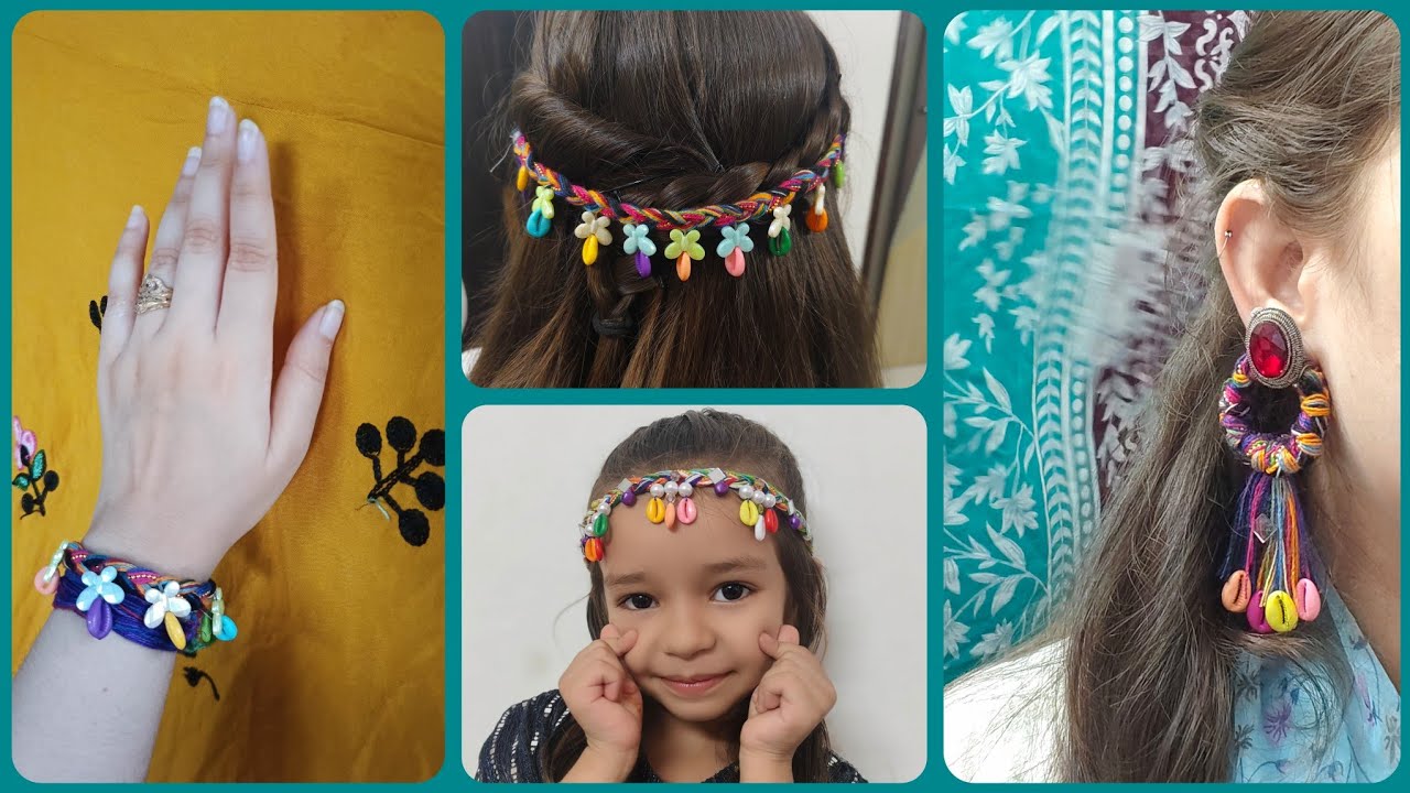 How to make cute hair accessories at home ✨