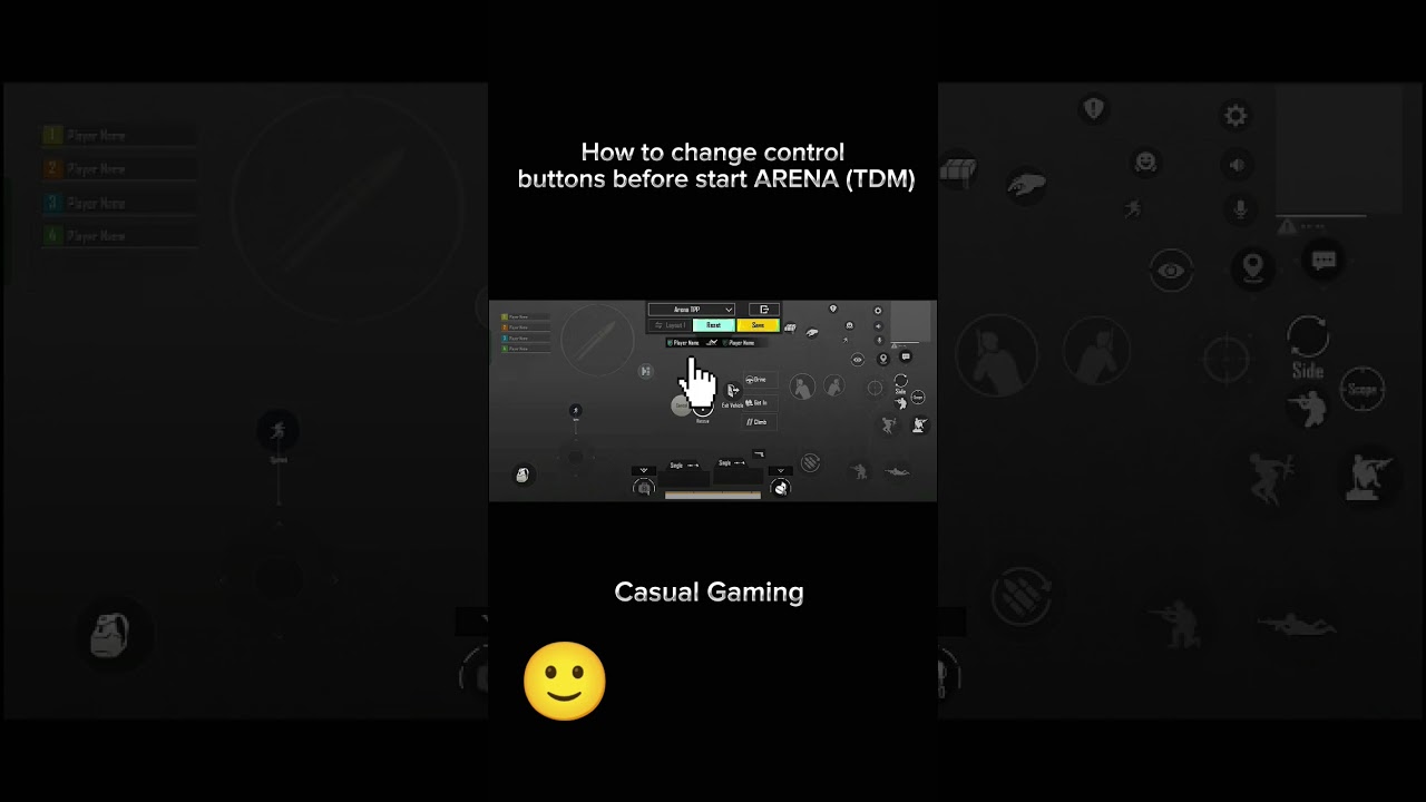 How to change control buttons before start arena (TDM) BGMI #bgmi #pubgmobile #control #tdm