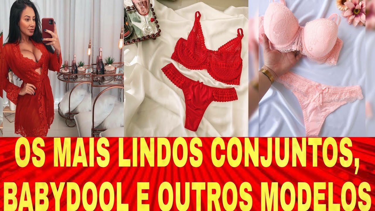 LINDOS CONJUNTOS DE LINGERIE | CALCAS SAIAS E OUTROS MODELOS