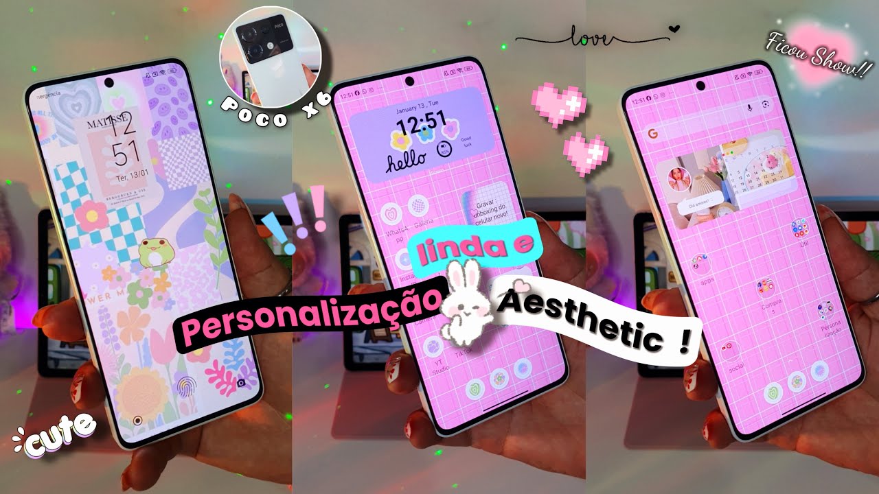 PERSONALIZAÇÃO COLORIDA muito linda AESTHETIC NO POCO x6 ✨