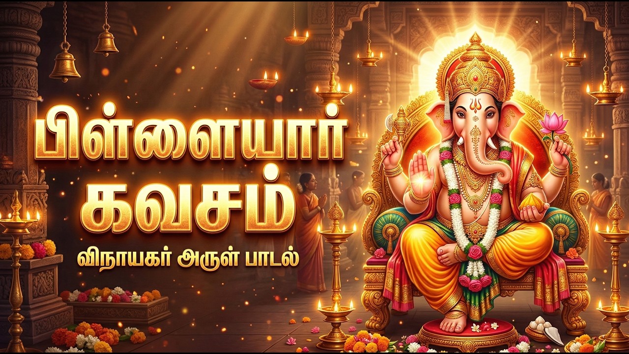 Ganapathy Kavacham Tamil | பிள்ளையார் கவசம் | Powerful Vinayagar Song | Vinayagar Arul Paadal
