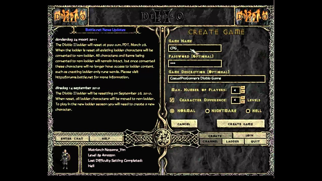 Diablo 2 LOD - Live Play Session