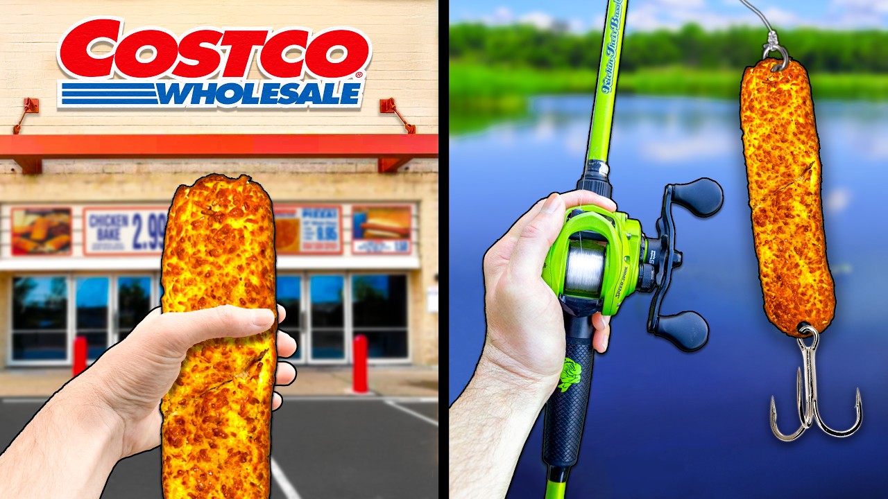Рыболовный челлендж с товарами из Costco