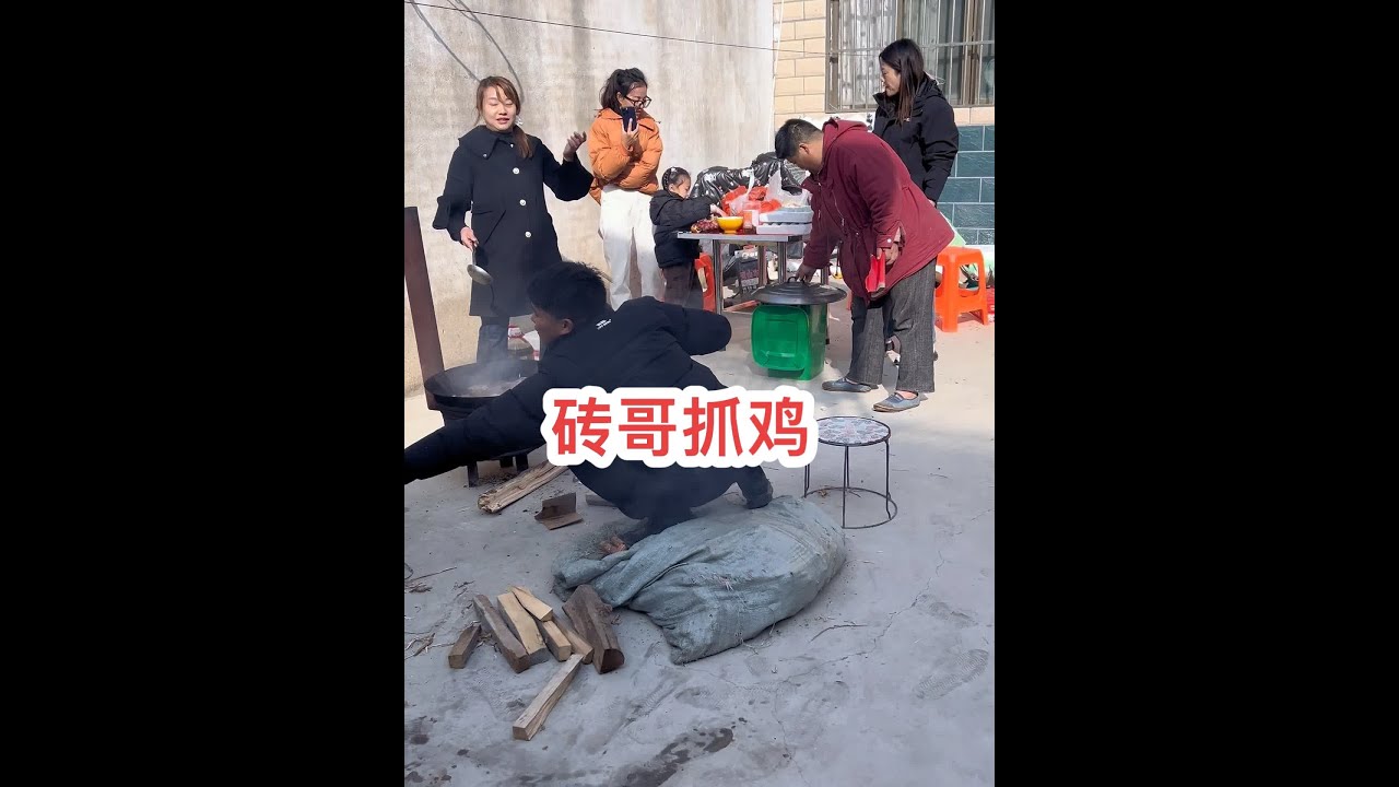 人家都是蒙眼逮鸡，砖哥今天来个争眼逮鸡，看能逮到不……@海娇（金砖哥嫂子小号） #创作灵感 #新农人计划2024 #我的乡村生活
