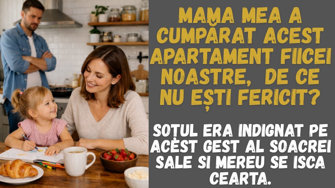 Soțul era indignat de gestul soacrei cu procurarea unui apartament pentru nepoata sa de 3 ani și...