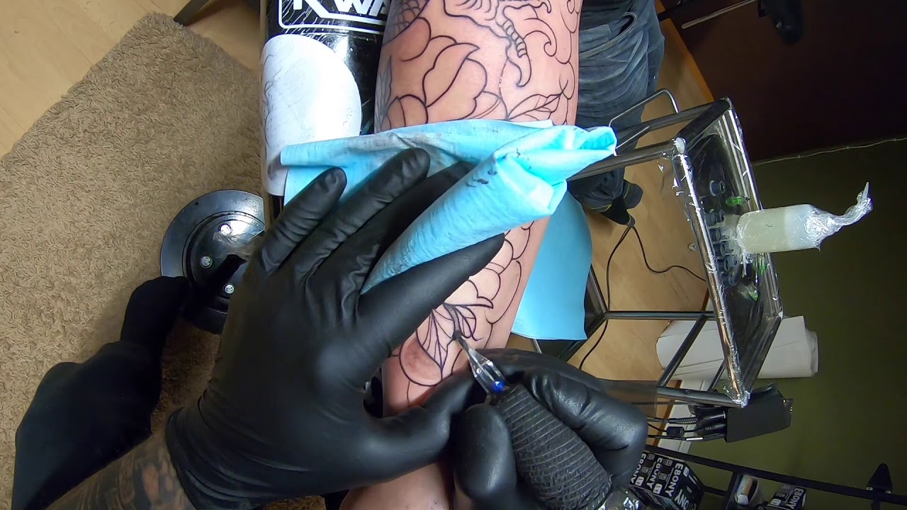 Wuorinen Tattoo, dragon sleeve first session