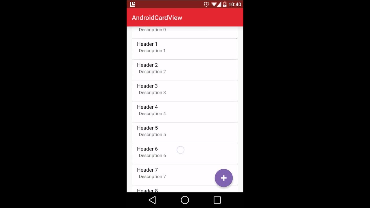 Floating Action Button Animation
