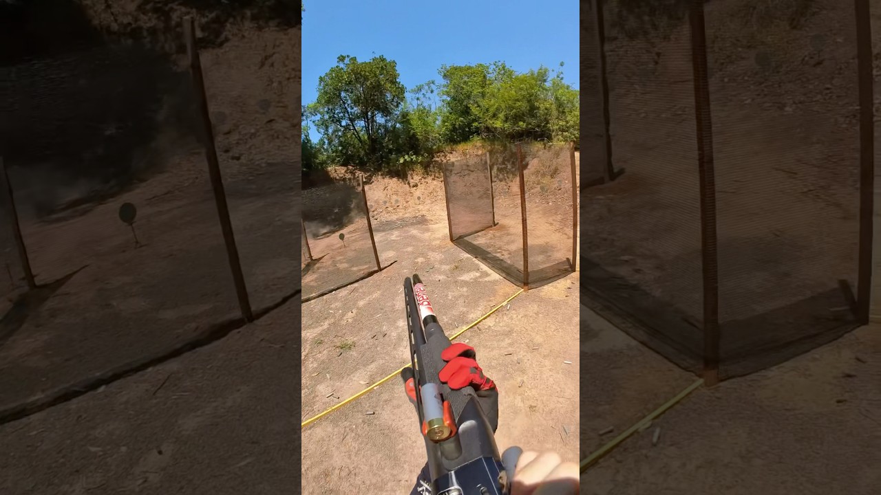 Fast Shots🔥| IPSC SHOTGUN WITH BENELLI M1! #ipscshooting #benelli #callofduty #esporte #shorts
