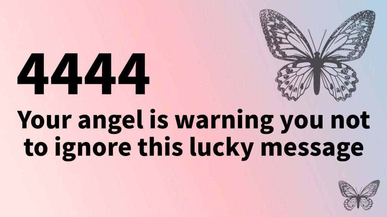 🧚4444🌈Your Angel Is Warning You Not To Ignore This Lucky Message🦋