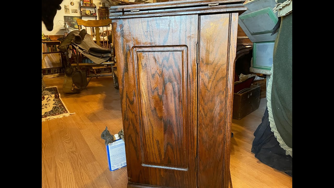 Sewing machine cabinet restoration