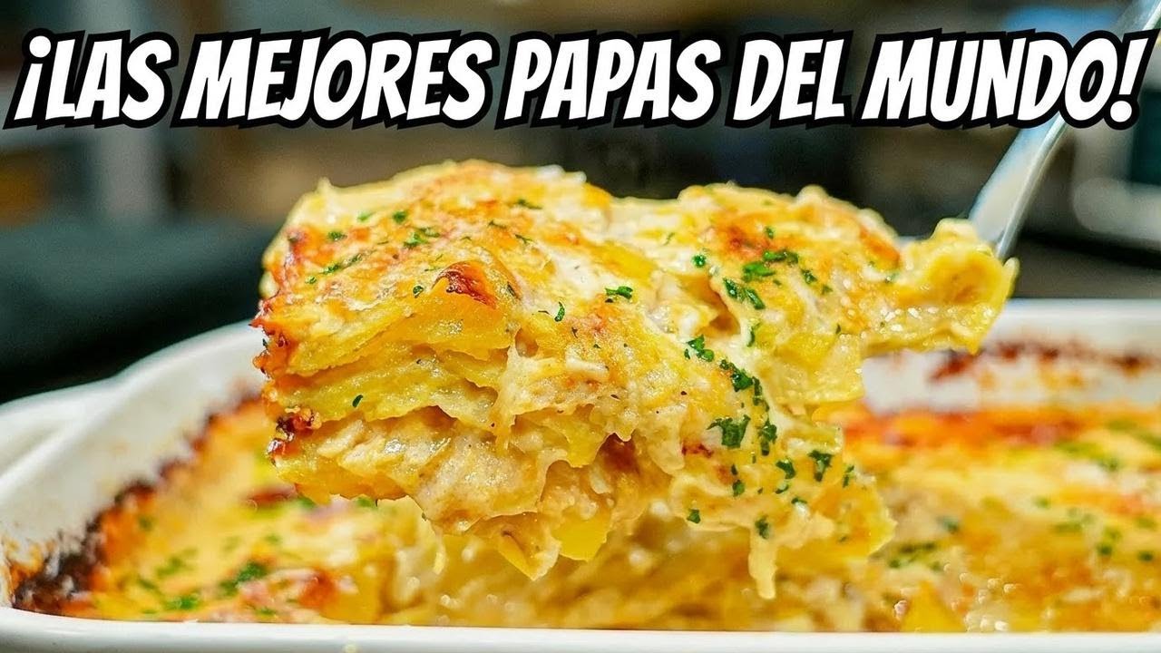 La receta de papas gratinadas más deliciosa que verás en YouTube