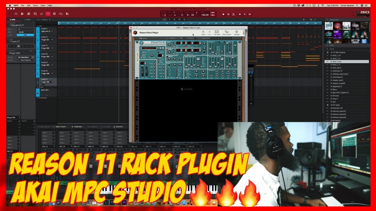 MPC STUDIO/ REASON 11 RACK PLUGIN BETA / HOW IT WORKS-SOUNDS