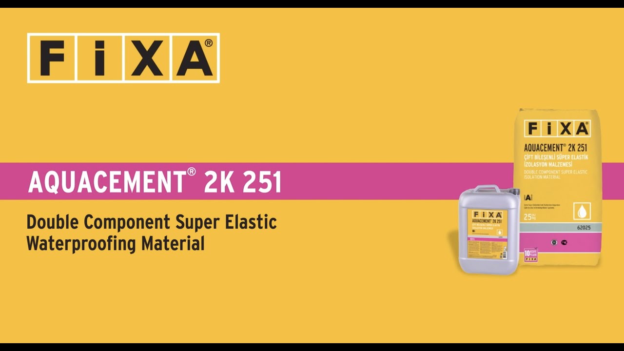 AQUACEMENT 2K 251Double Component Super Elastic Waterproofing Material