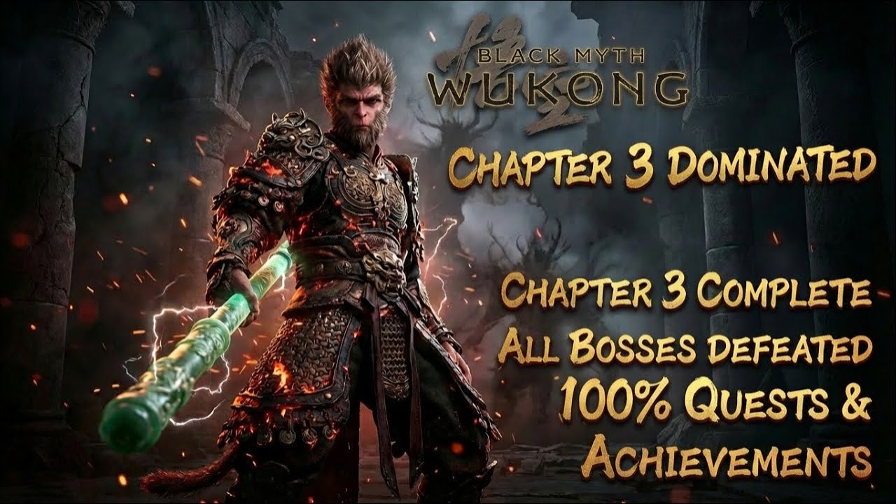Black Myth Wukong: - Chapter 3 [ALL BOSSES BEATEN] | Best Rewards, Loot & Secrets Quests