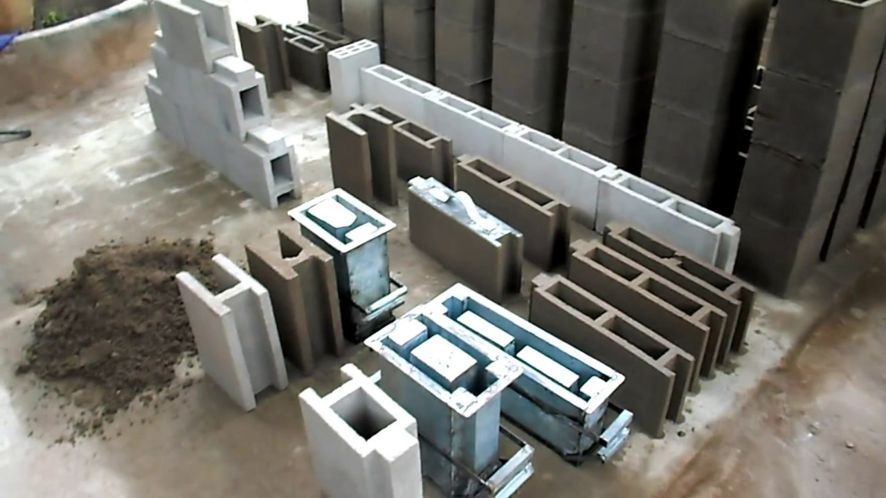 forma para bloco de encache bloco de concreto