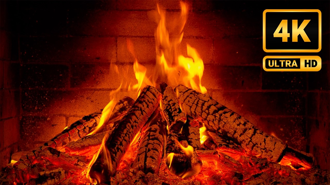 Calm Fireplace & Jazz Piano 🔥 Crackling embers with Relaxing Instrumentals for Evening Relaxation