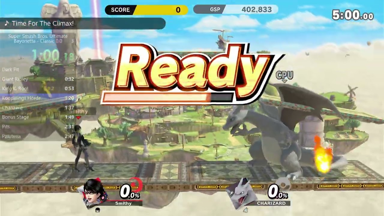 Bayonetta 2:21.717 Switch 2 Classic Mode 0.0 Smash Ultimate