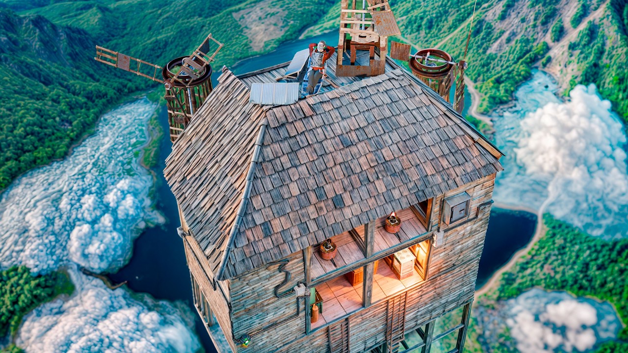 Vivendo em uma BASE NO CÉU