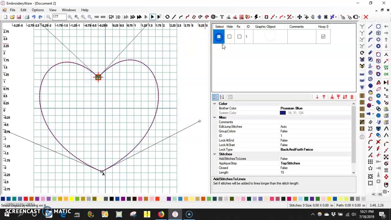 basics of making a stitch pattern (can be used as motif fill