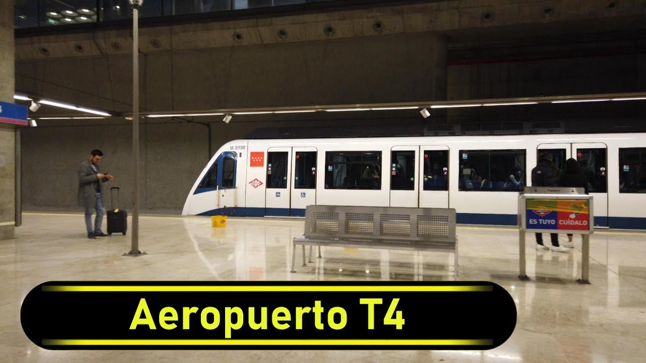 Metro Station Aeropuerto T4 - Madrid 🇪🇸 - Walkthrough 🚶