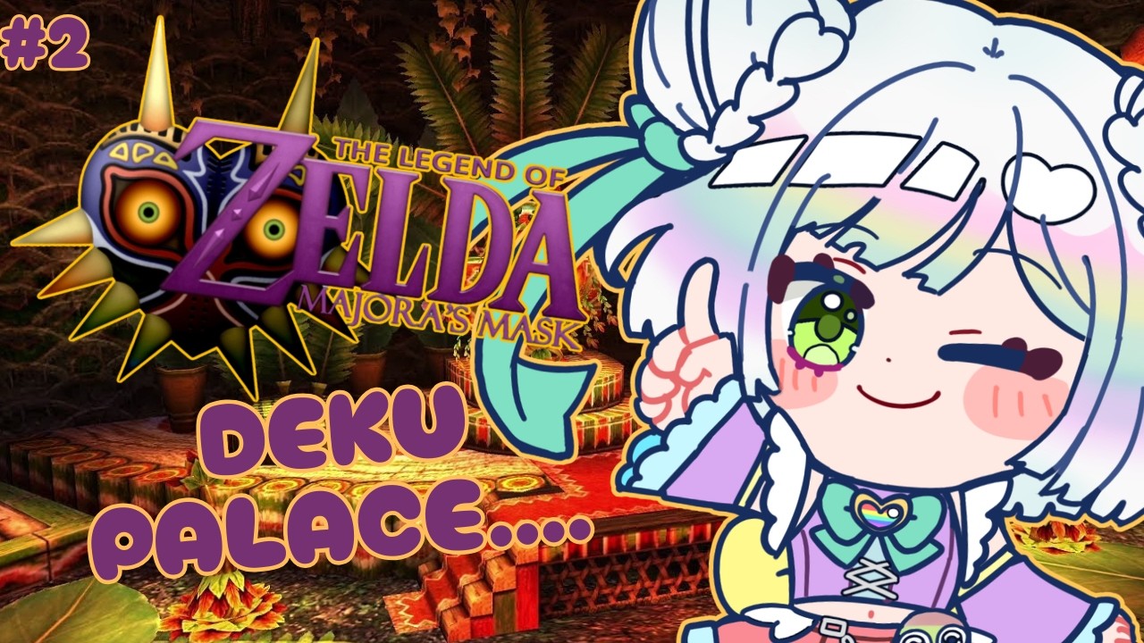 【LEGEND OF ZELDA: MAJORA'S MASK】FIRST PLAYTHROUGH DAY 2💜🌕 deku-ing my palace... 🎭 N64🎮【EN/日本語】