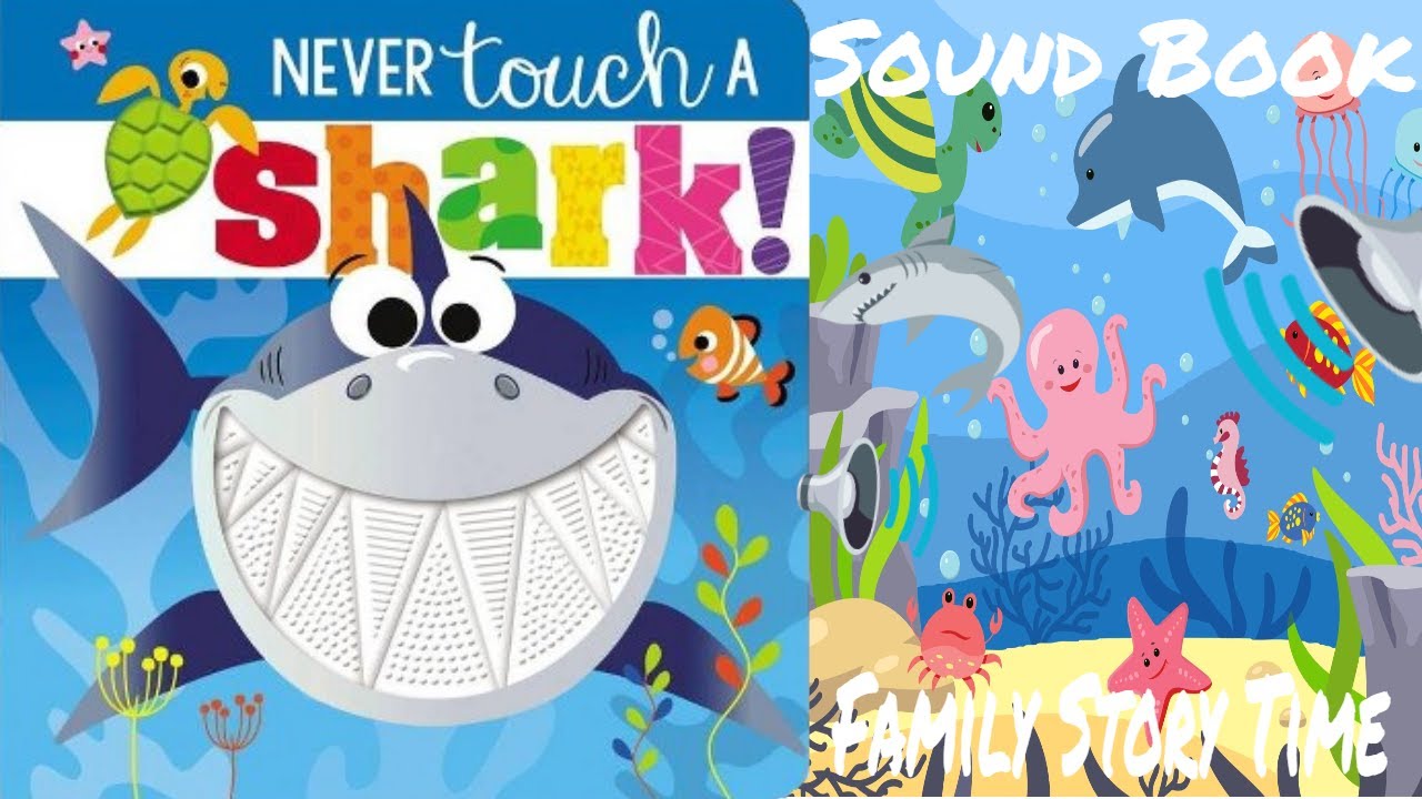 NEVER TOUCH A SHARK! Sound book!  (Touch and feel book)