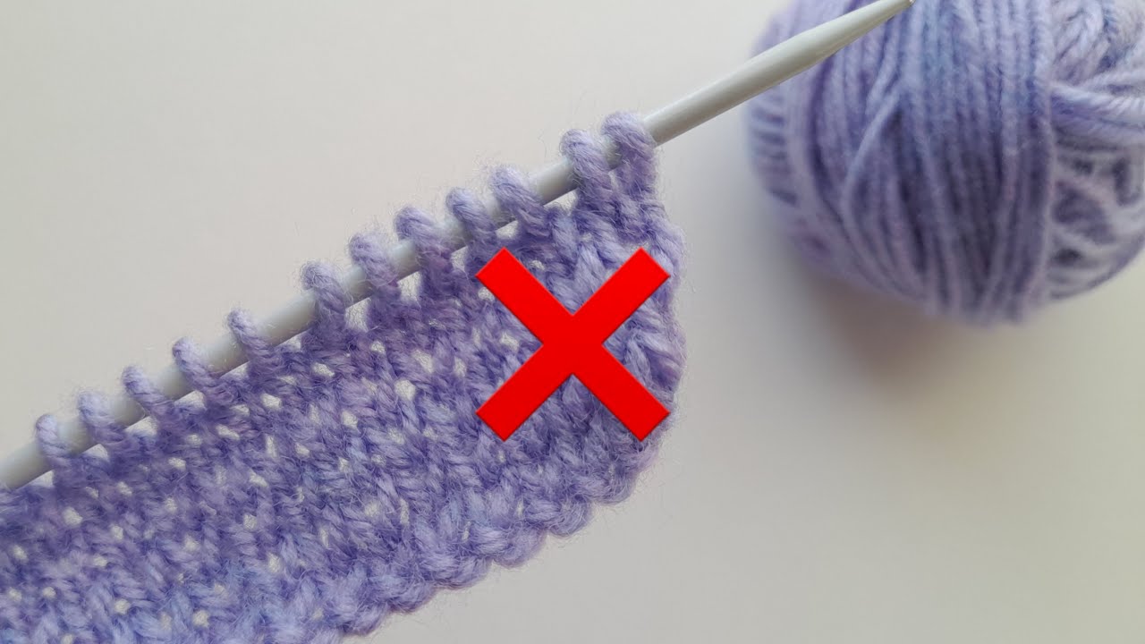 Sie werden NIEMALS glatt RECHTS auf die ALTE WEISE stricken!