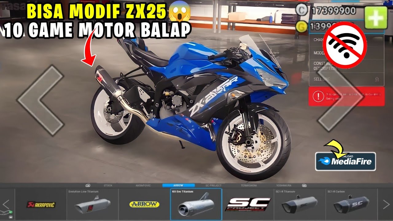 Bisa Boreup!! 10 Game Balap/Drag Motor Offline Terbaik 2024 Android Grafik HD Full Modifikasi