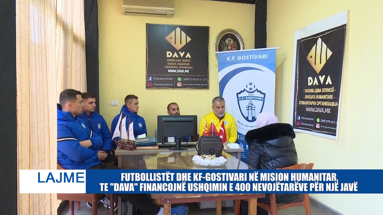 FUTBOLLISTËT DHE KF-GOSTIVARI NË MISION HUMANITAR,TE 