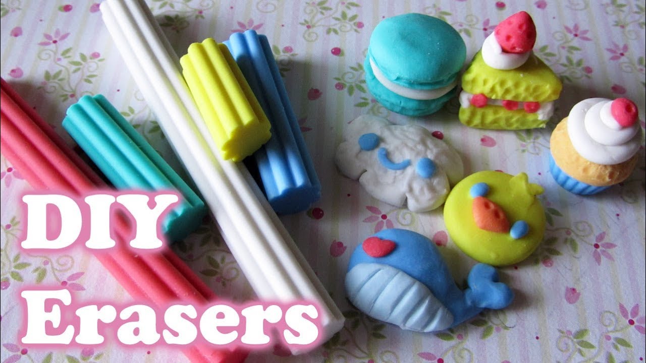 Make Your Own Erasers with Eraser Clay! (5+ different shapes)