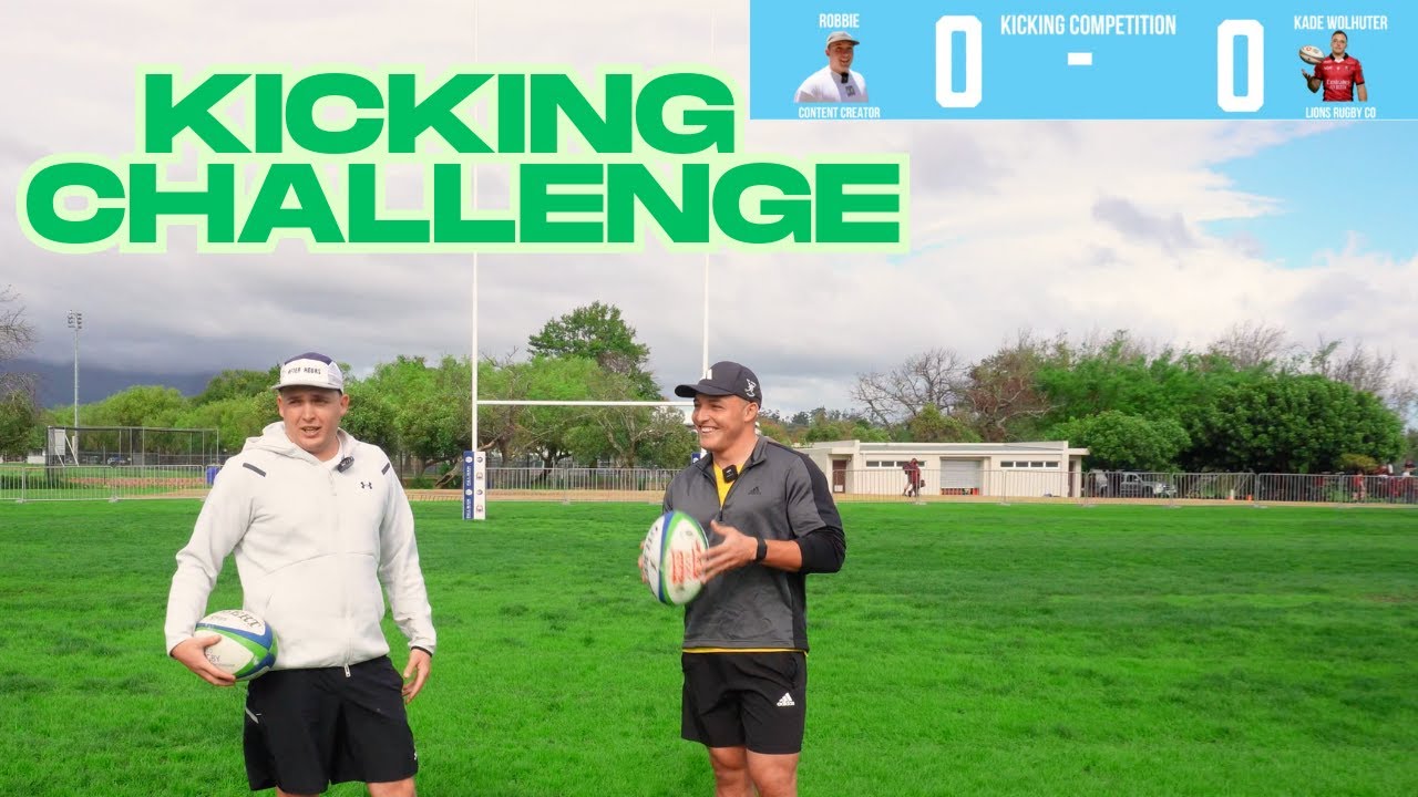 Can I Beat Lions Flyhalf Kade Wolhuter At His Own Game? #rugbyunion
