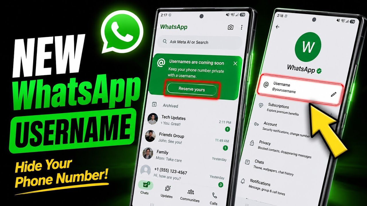 Как получить имя пользователя в WhatsApp, не делясь своим номером телефона (новая функция)