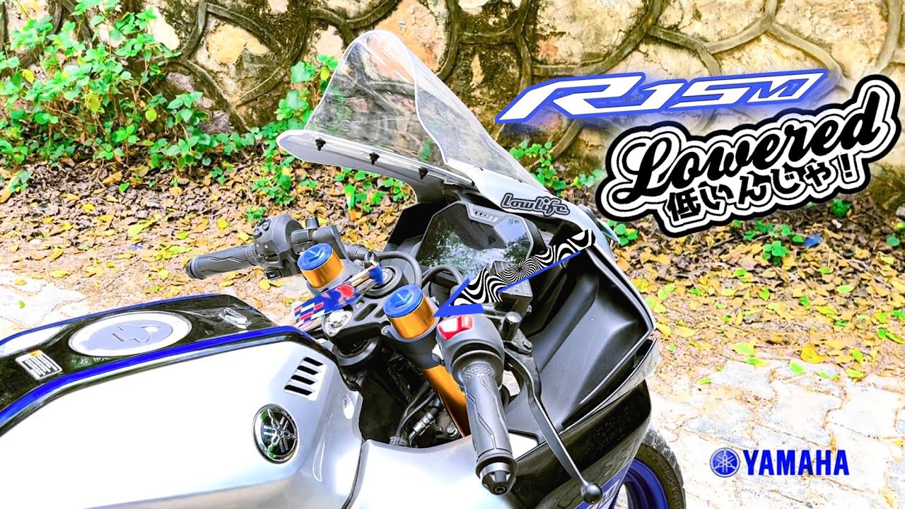 Changing Motorcycle Fork Position For Better stability on high speed/Cornering || Yamaha R15M