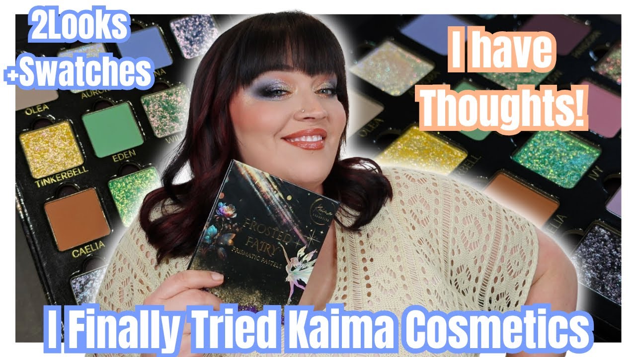 Kaima Cosmetics Frosted Fairy Prismatic Pastels Palette 2 Looks + Swatches #indiebeauty