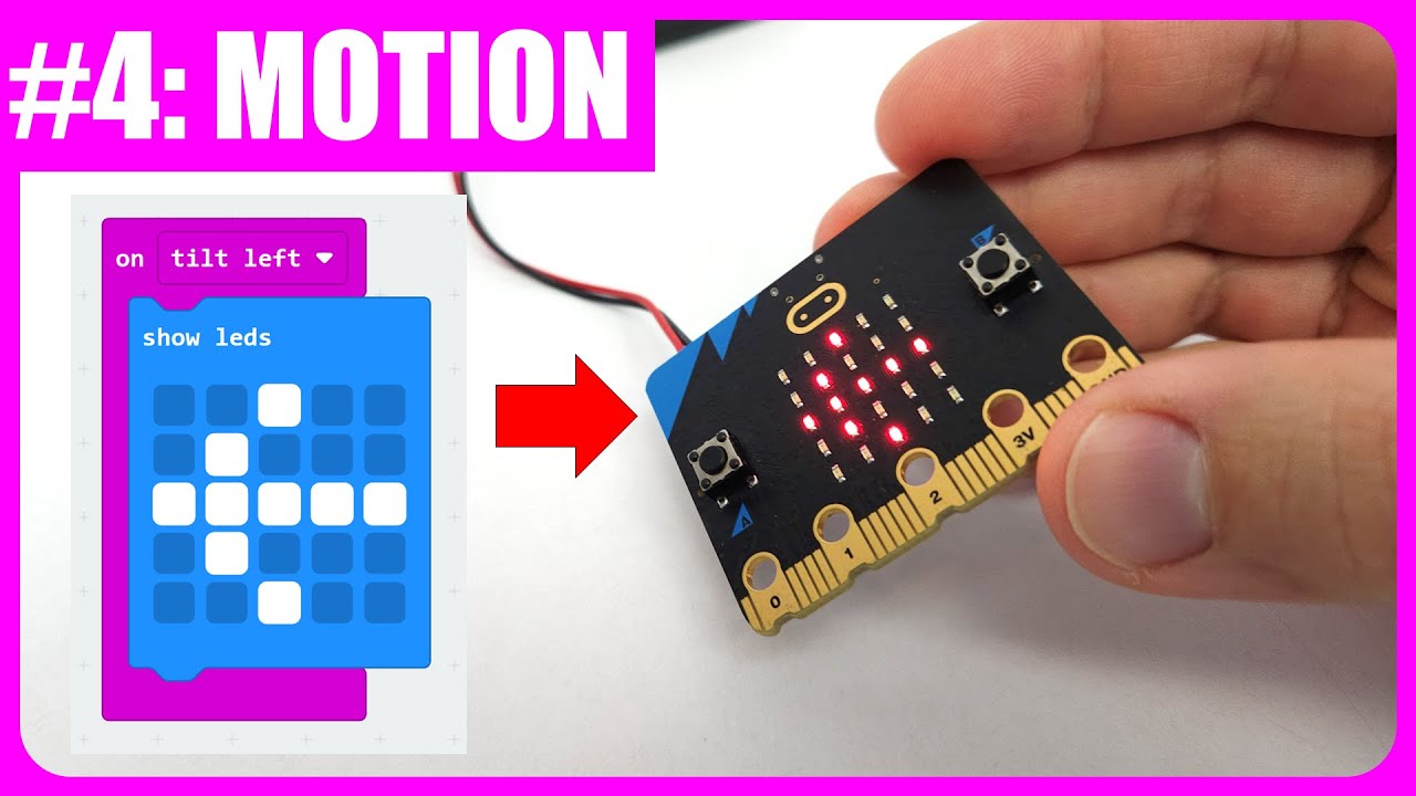 Управление движением с помощью micro:bit | Урок №4
