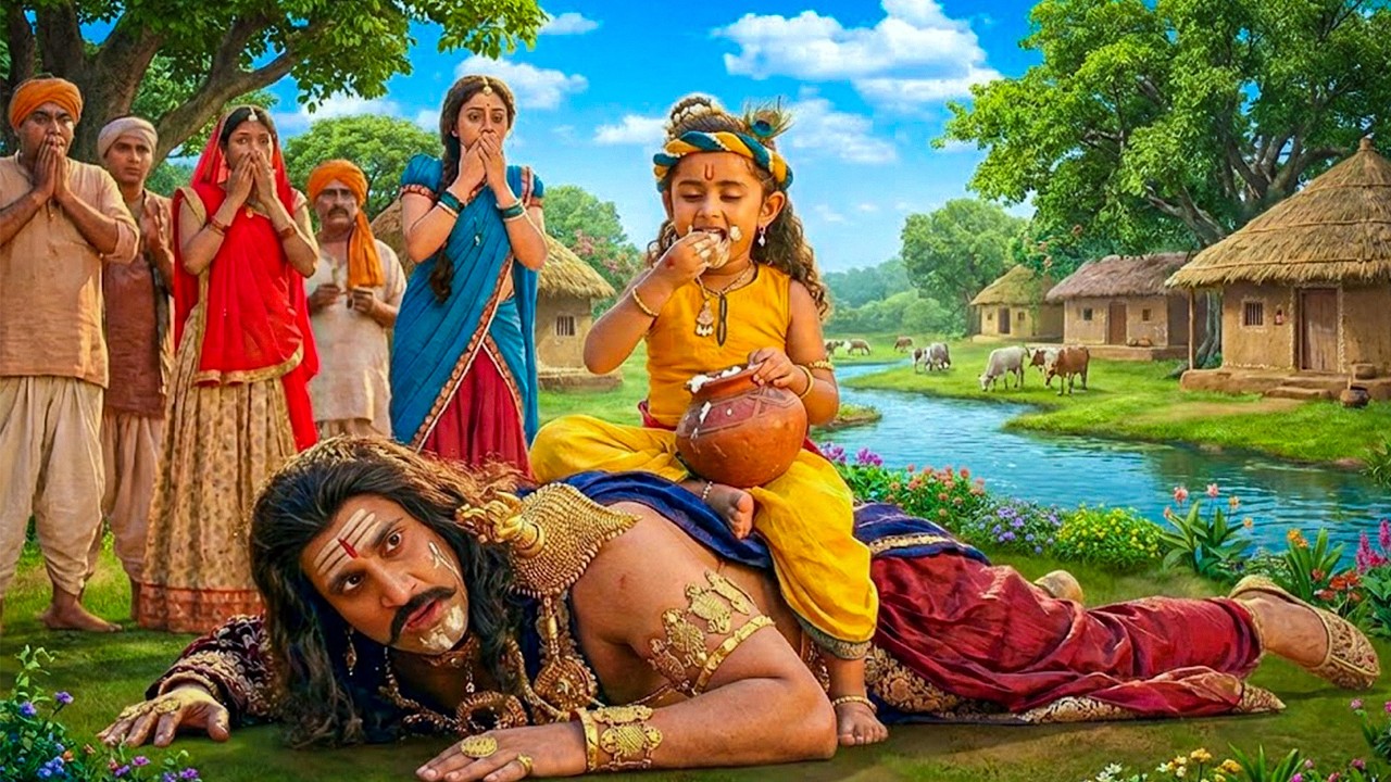 जब बाल कृष्ण ने कंस को दिखाया अपना असली रूप | यशोमती मईया के नंदलाला | Shree Krishan Leela