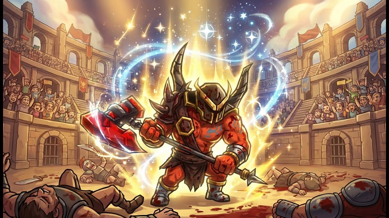 Skill Legends Royale 選技大亂鬥 星辰狂戰 5傳說加上系統之力 這還會輸嗎!? 閃生命頑強 (浴血狂戰)