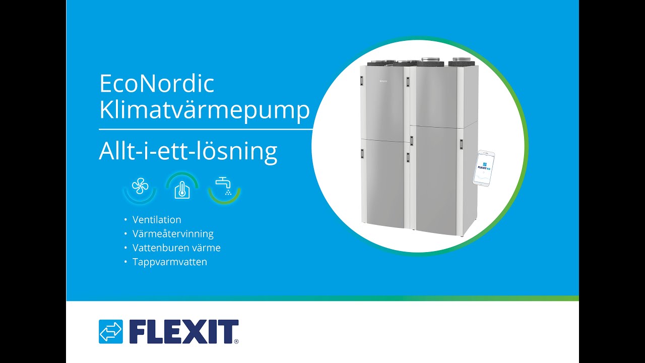 Produktpresentation av Flexit EcoNordic Klimatvärmepump