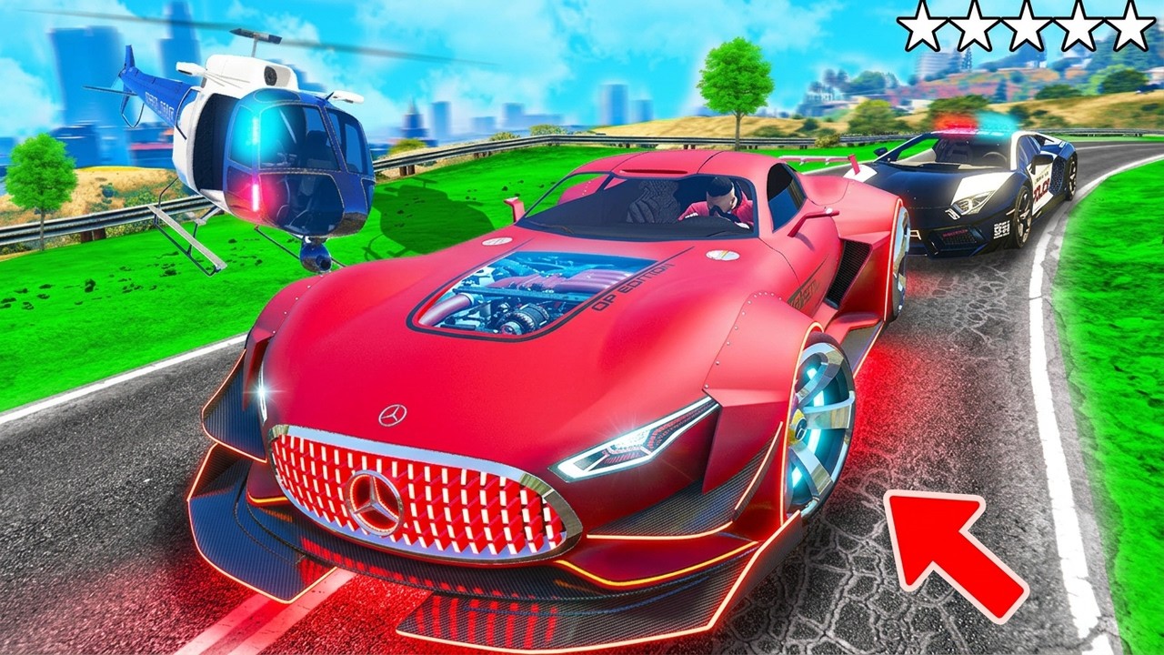 POLIZEI verfolgt ZUF&Auml;LLIGE UPGRADE AUTOS in GTA 5! (Polizei vs. Dieb)