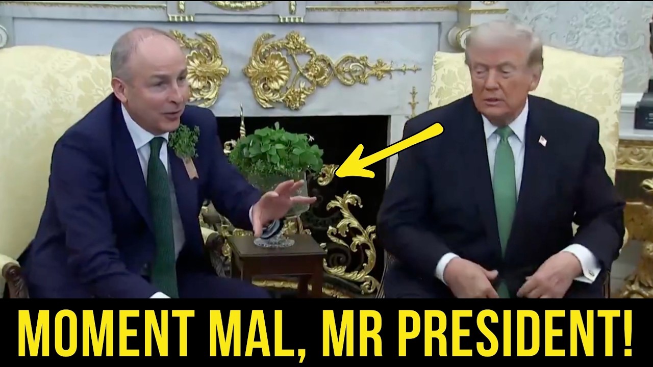 Irischer Premierminister widerspricht Trump in Oval-Office-Pressekonferenz!