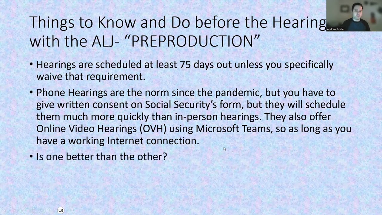 Prepping for your ALJ Hearing