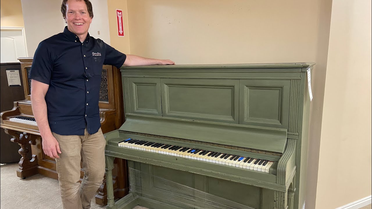 Before: 1895 Knabe Upright Restoration & Refinishing