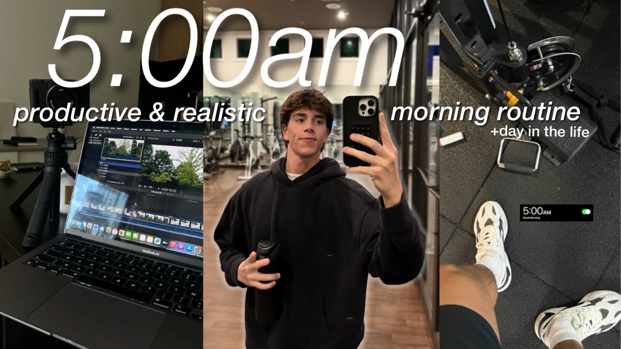 5AM PRODUCTIVE AND REALISTIC DAY IN MY LIFE