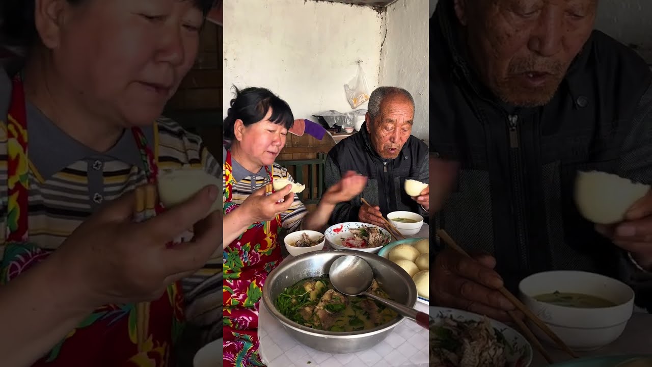 给老爸做点营养餐：鲫鱼汤蒸馒头 #农村生活 #美食 #我的乡村生活 #农村柴火饭 #新农人计划2025