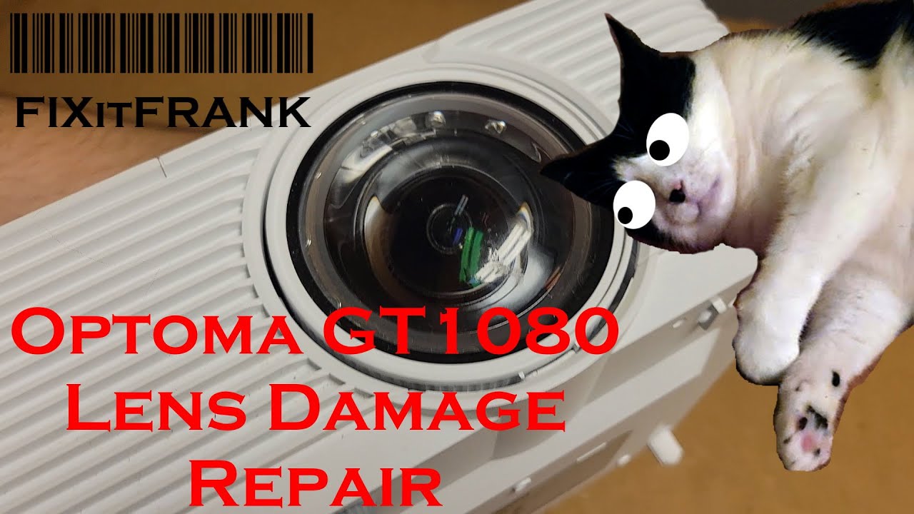 Optoma GT1080 DLP Projector Repair | Heavily Scratched Lens
