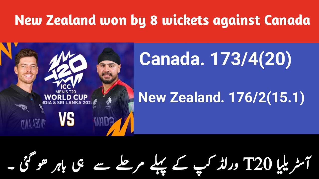 NZ vs CAN: New Zealand ki Shandaar Jeet! 🏏 Canada vs New Zealand Match Analysis