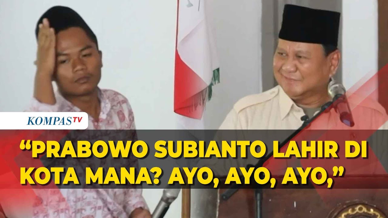 Aksi Kocak Santri Ketika Jawab Kuis Berhadiah dari Menhan Prabowo, Ini Hadiahnya