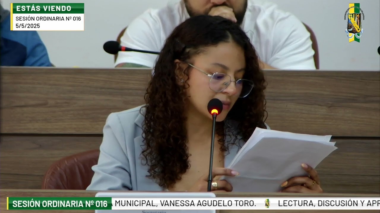 Sesión Ordinaria Nº 016