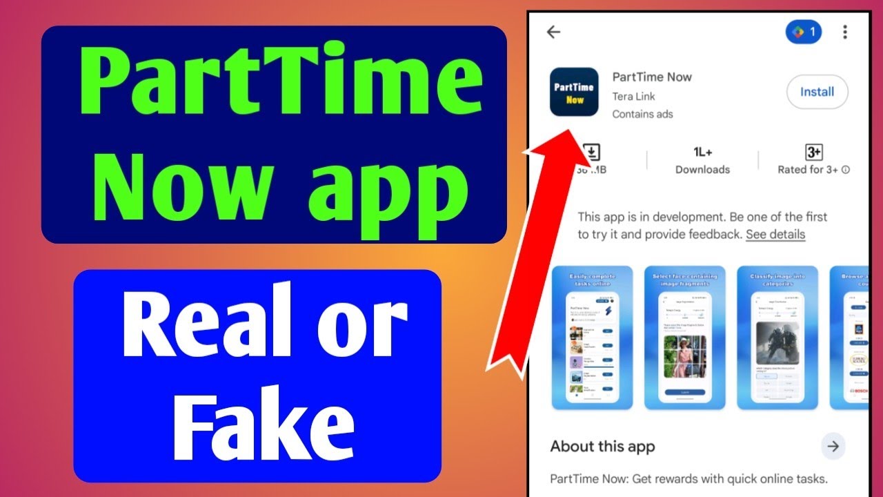 Part Time Now app Real or fake